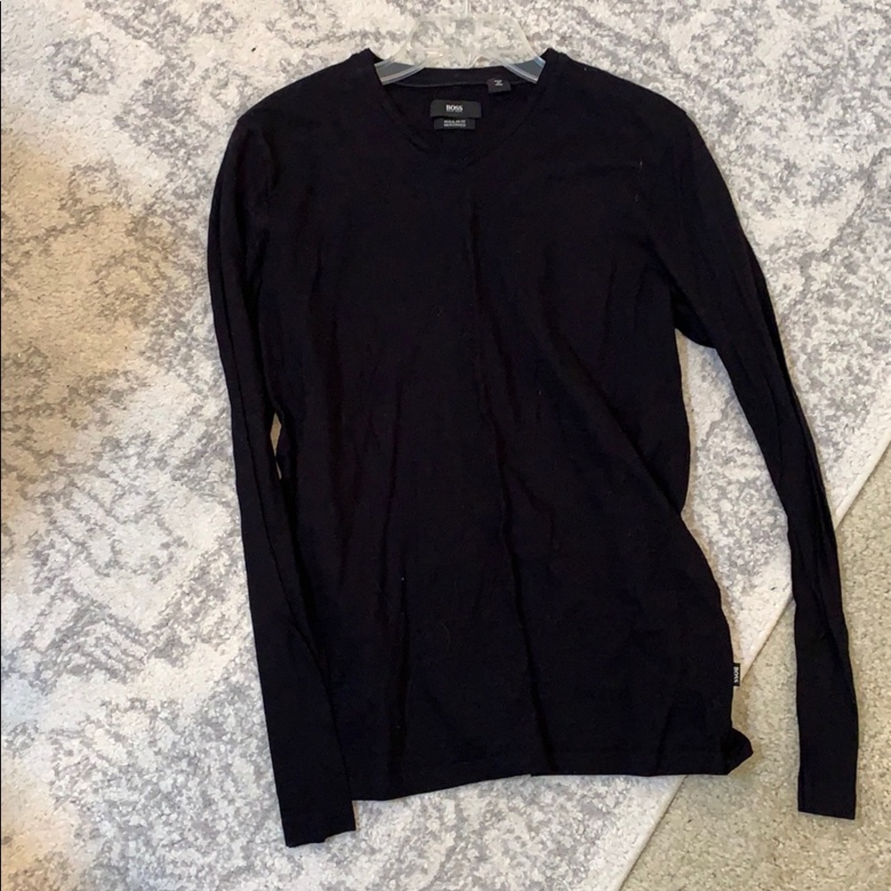 Boss Hugo long sleeve black shirt